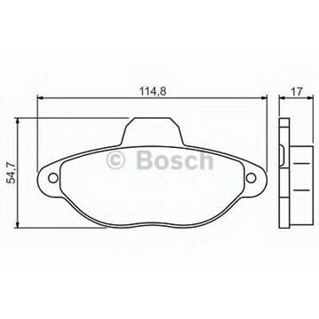 Slika za Disk pločice prednje Punto II,III Bosch zam.Bosch 0986461119